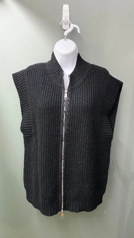 ** Multiples Sweater Vest - Black