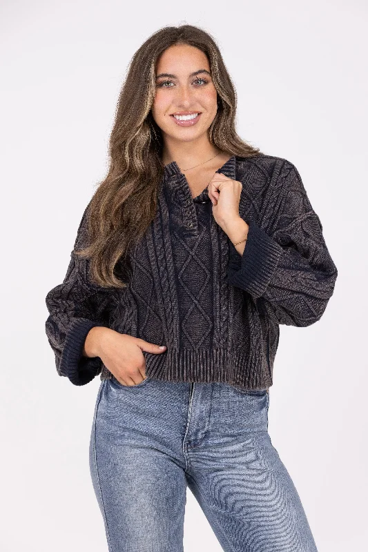 Errands In The City Women's Button Closure Sweater