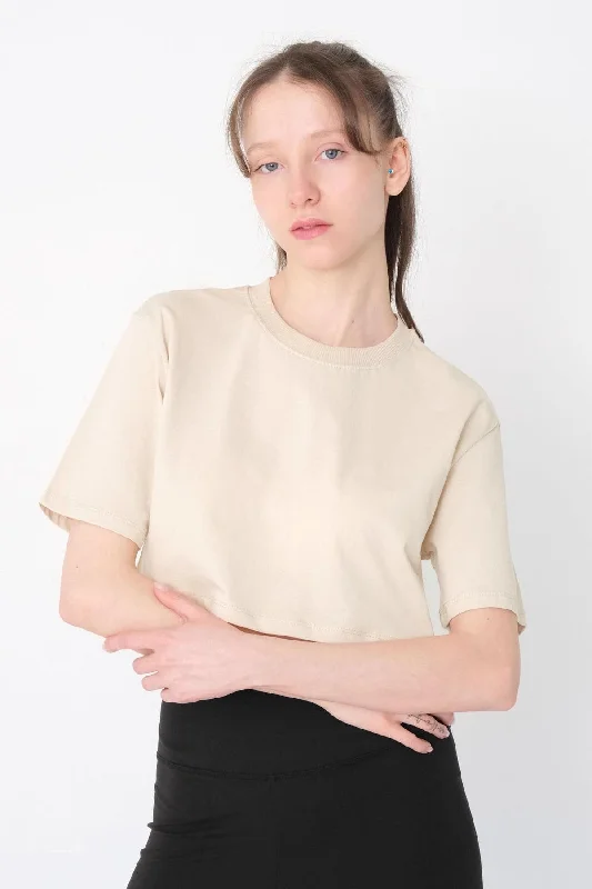 Round Neck Basic T-shirt With Short Sleeve