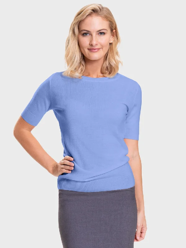 Ladies' Sloane Crewneck Sweater - Peri Blue