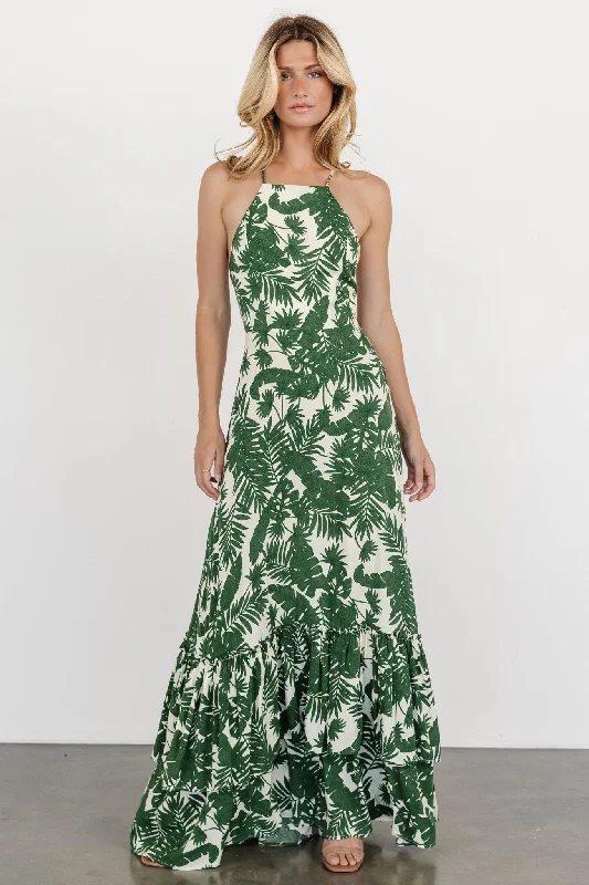 Indio Maxi Dress | Green Print