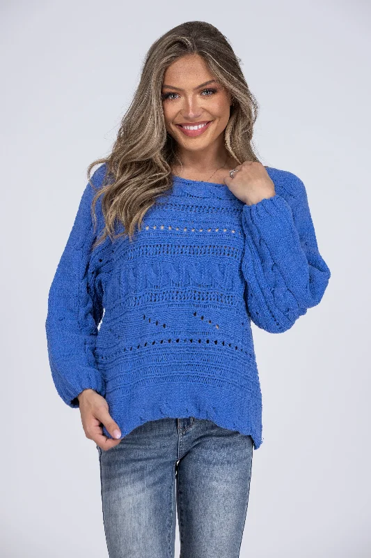 Cozy With You Women's Scalloped Hemline Sweater