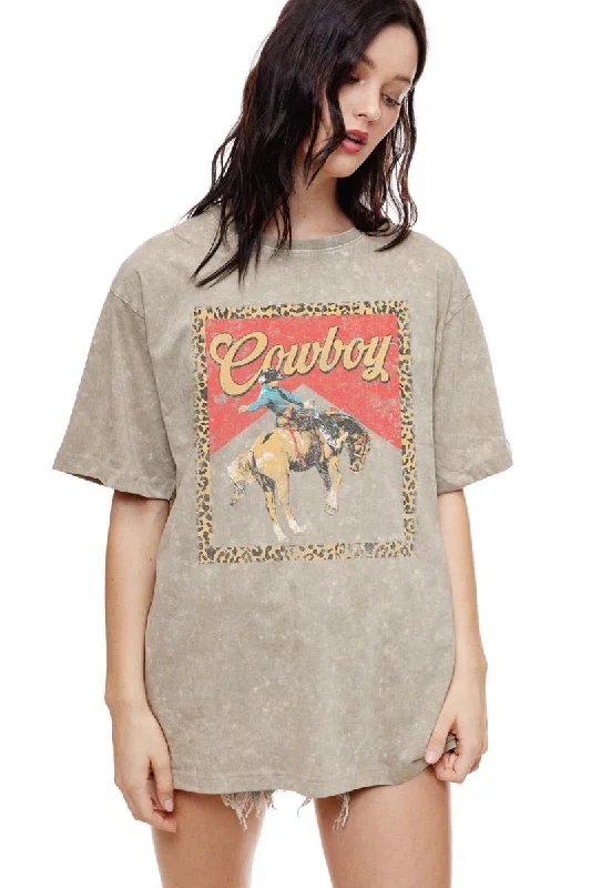 Zutter Cowboy Leopard Frame Graphic Tee