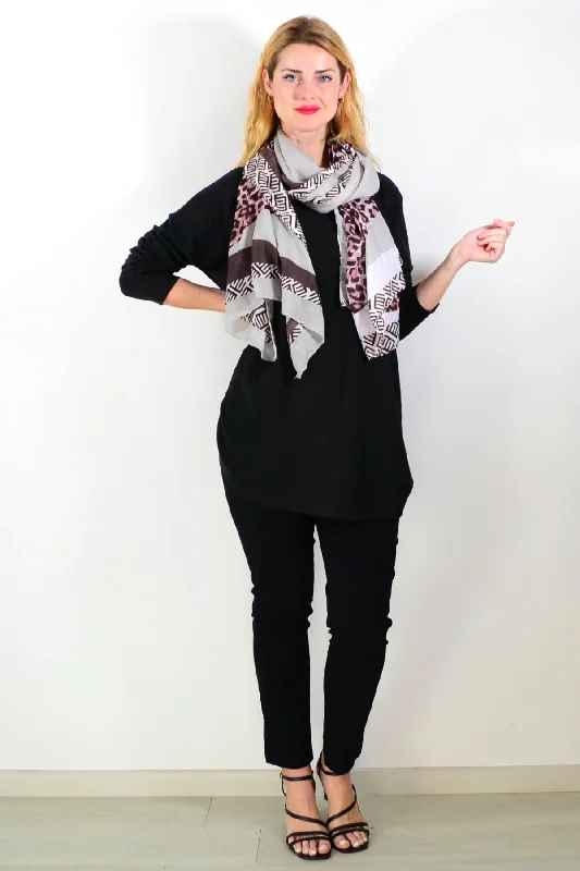 Black Winter Warm Tunic Top