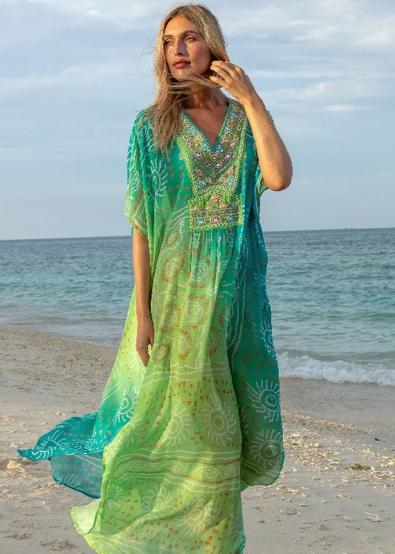 Maxi Kaftan Tessa in Ombre Green