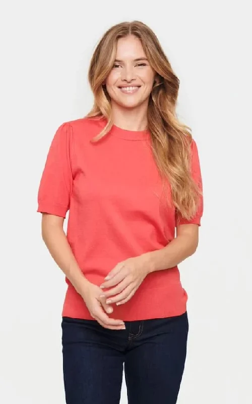 Saint Tropez- Mila Short Sleeve Pullover