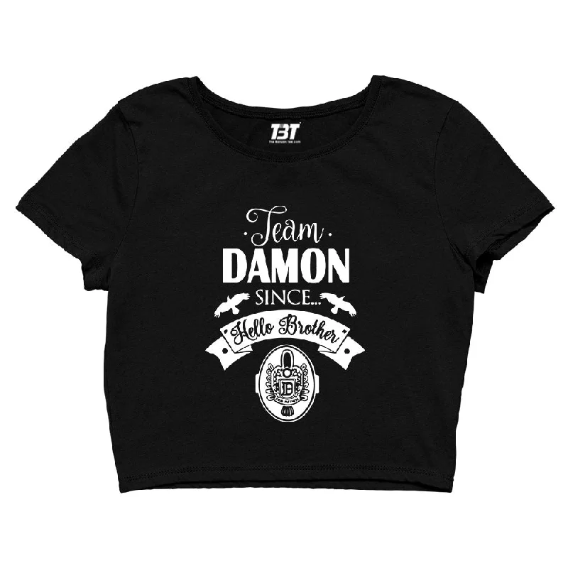 The Vampire Diaries Crop Top - Team Damon