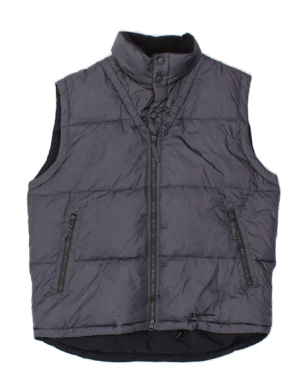 CHAMPION Womens Padded Gilet UK 18 XL Grey Nylon