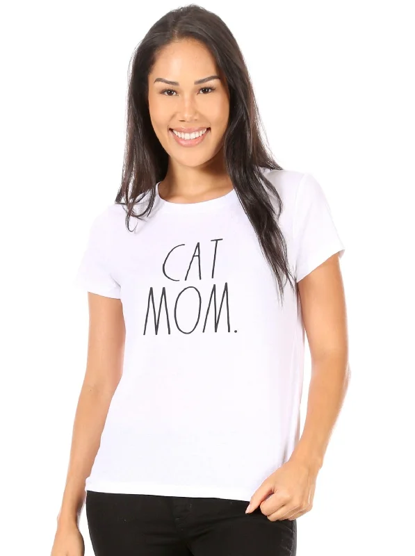 Women's "CAT MOM" Short Sleeve Icon T-Shirt